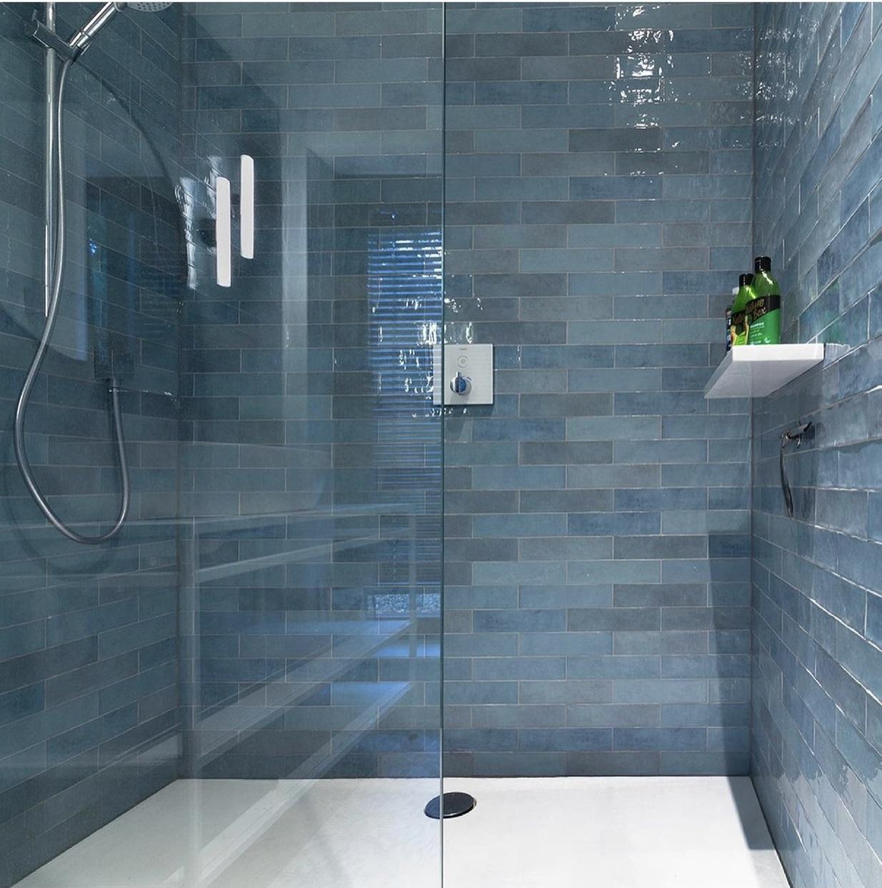 Revoir Paris Atelier Wall 6,2x25 cm Bleu Lumiere Glossy