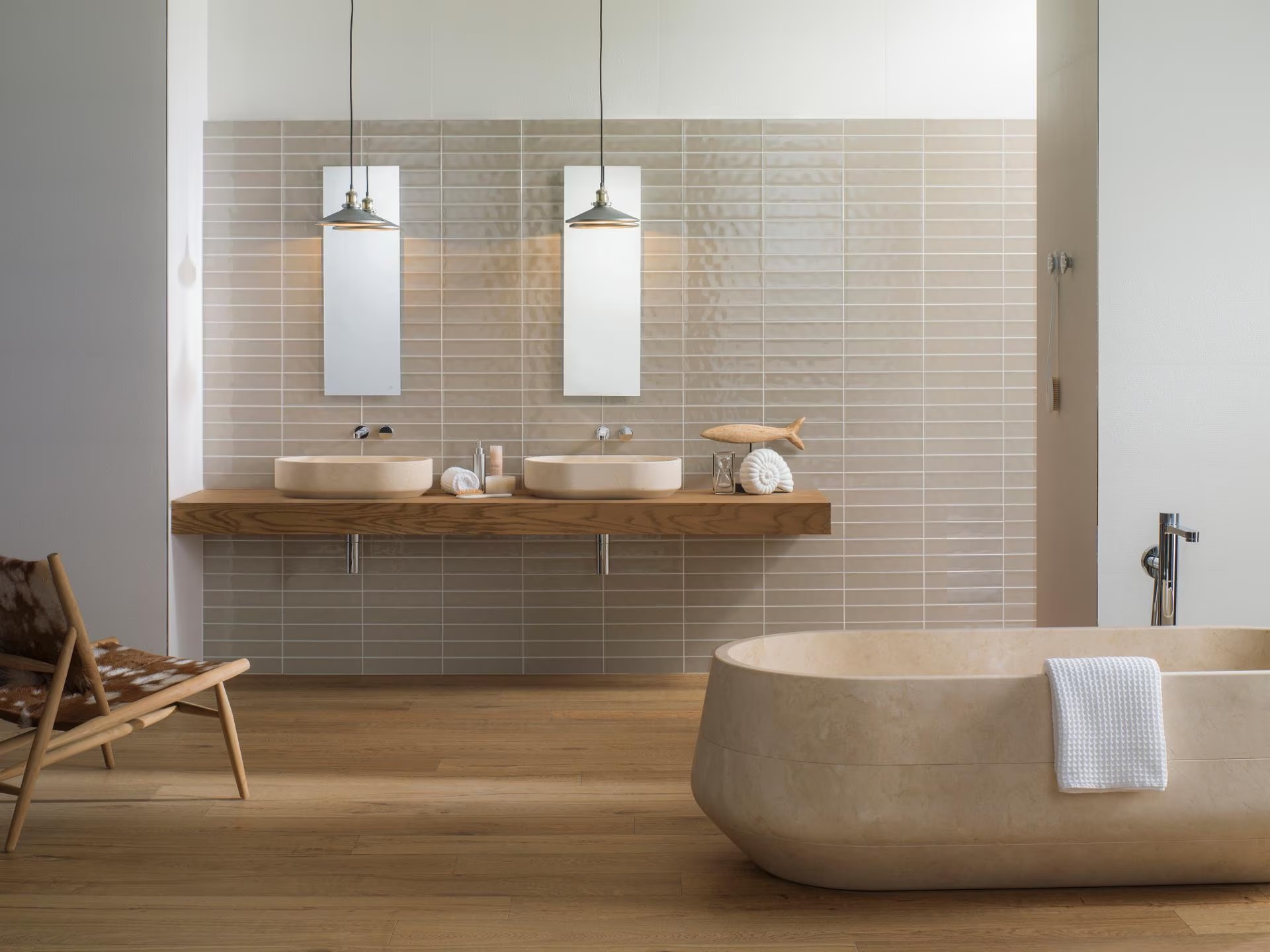 Porcelanosa Delaware Natural 19,3x180 cm Feinsteinzeug Holzoptik