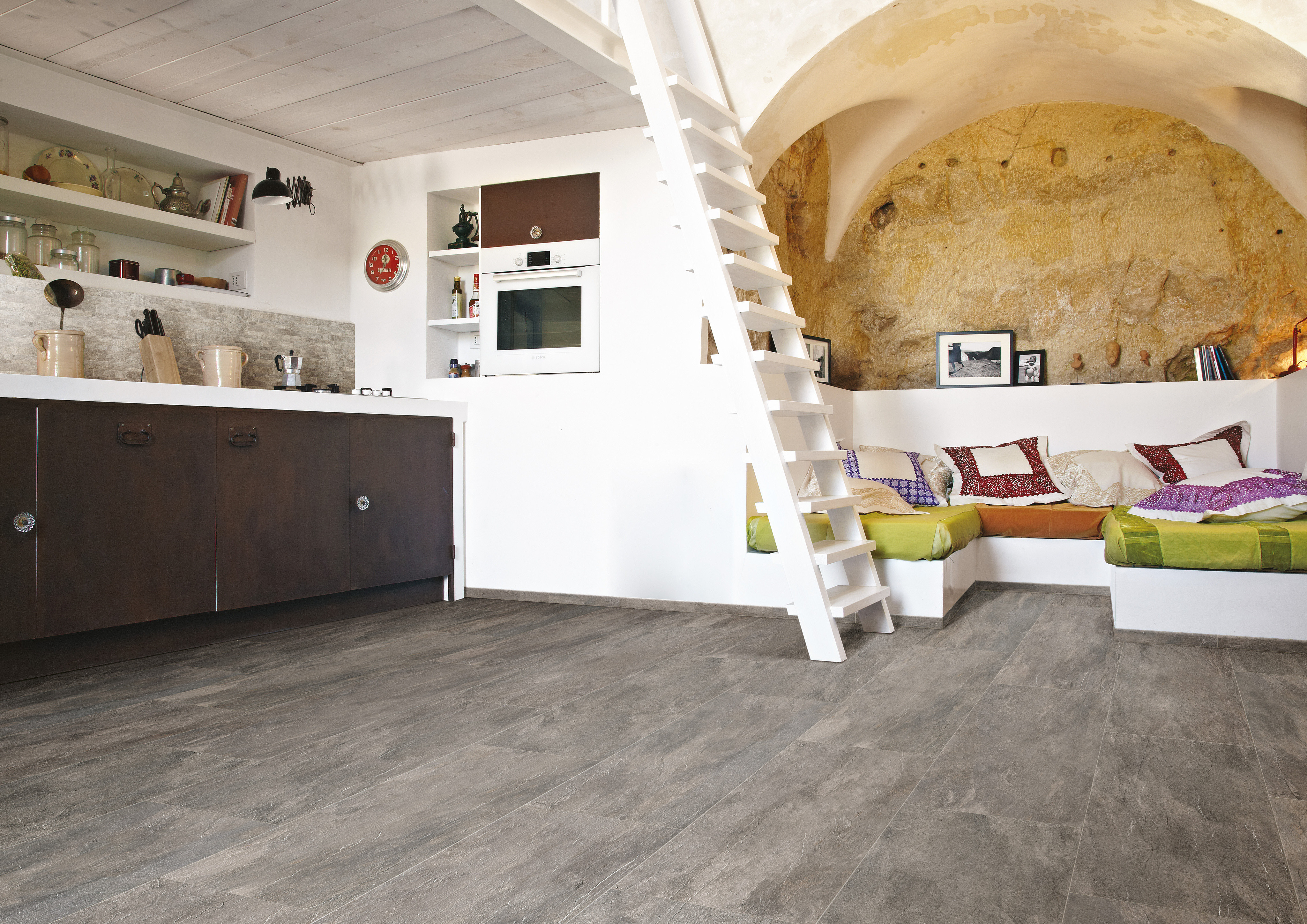 Florim Ardoise Plombe 80x80x0,9 cm Feinsteinzeug Matte R10   