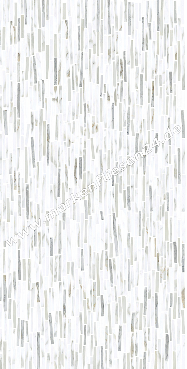 Emil Tele di Marmo Reloaded Battuto di listelli Calacatta Gold Canova Full Lapp. 60x120 cm