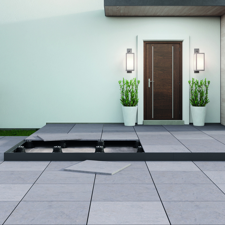 Eterno Ivica Vertikales Abschlussprofil Anthrazitgrau H: 90 x L: 2400 mm   