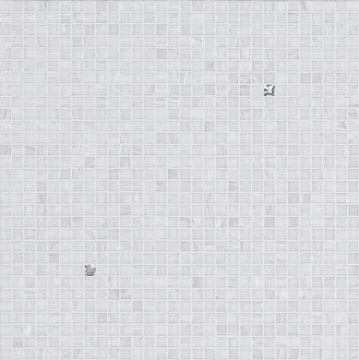 Bisazza Mischung Rain White 1x1 cm inkl. Inst.-Kit