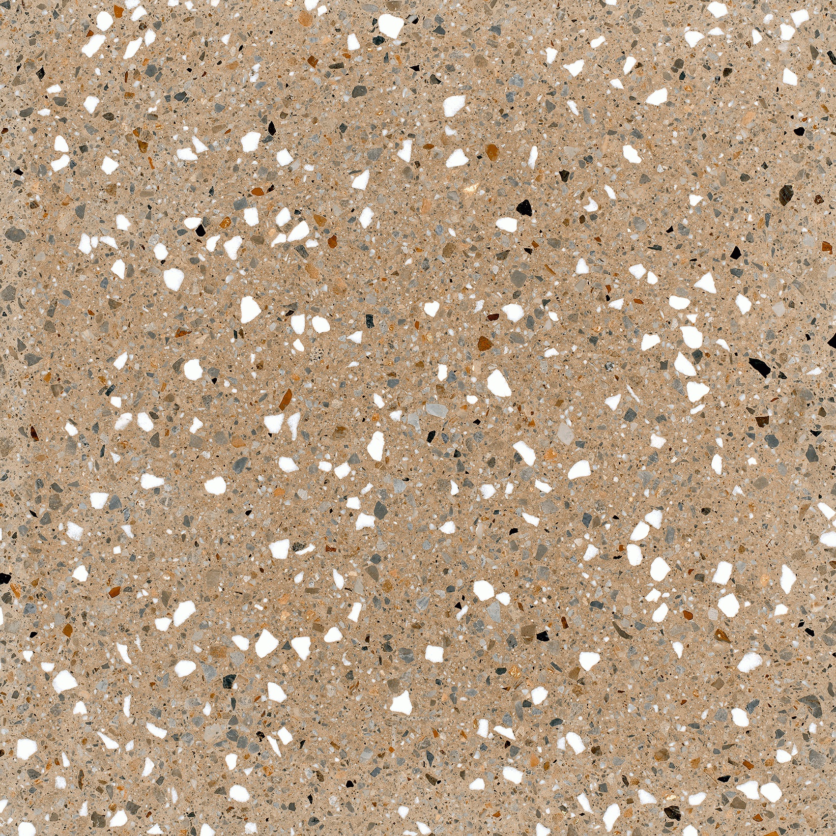 Revoir Paris Re-Bel Taupe 60x60 cm Terrazzo-Optik R10           