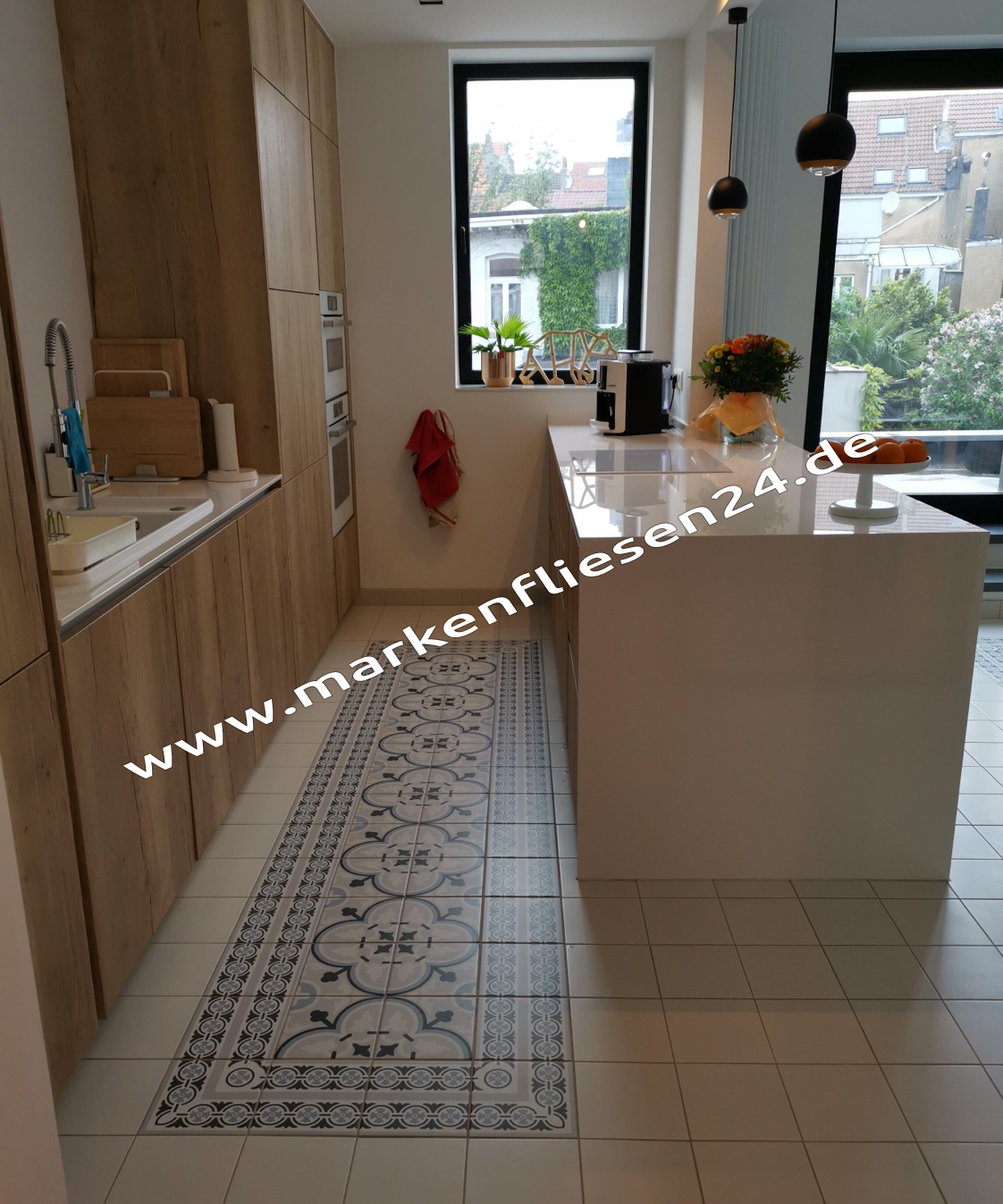 Revoir Paris La Madleine 20x20 cm Flavie Bleu