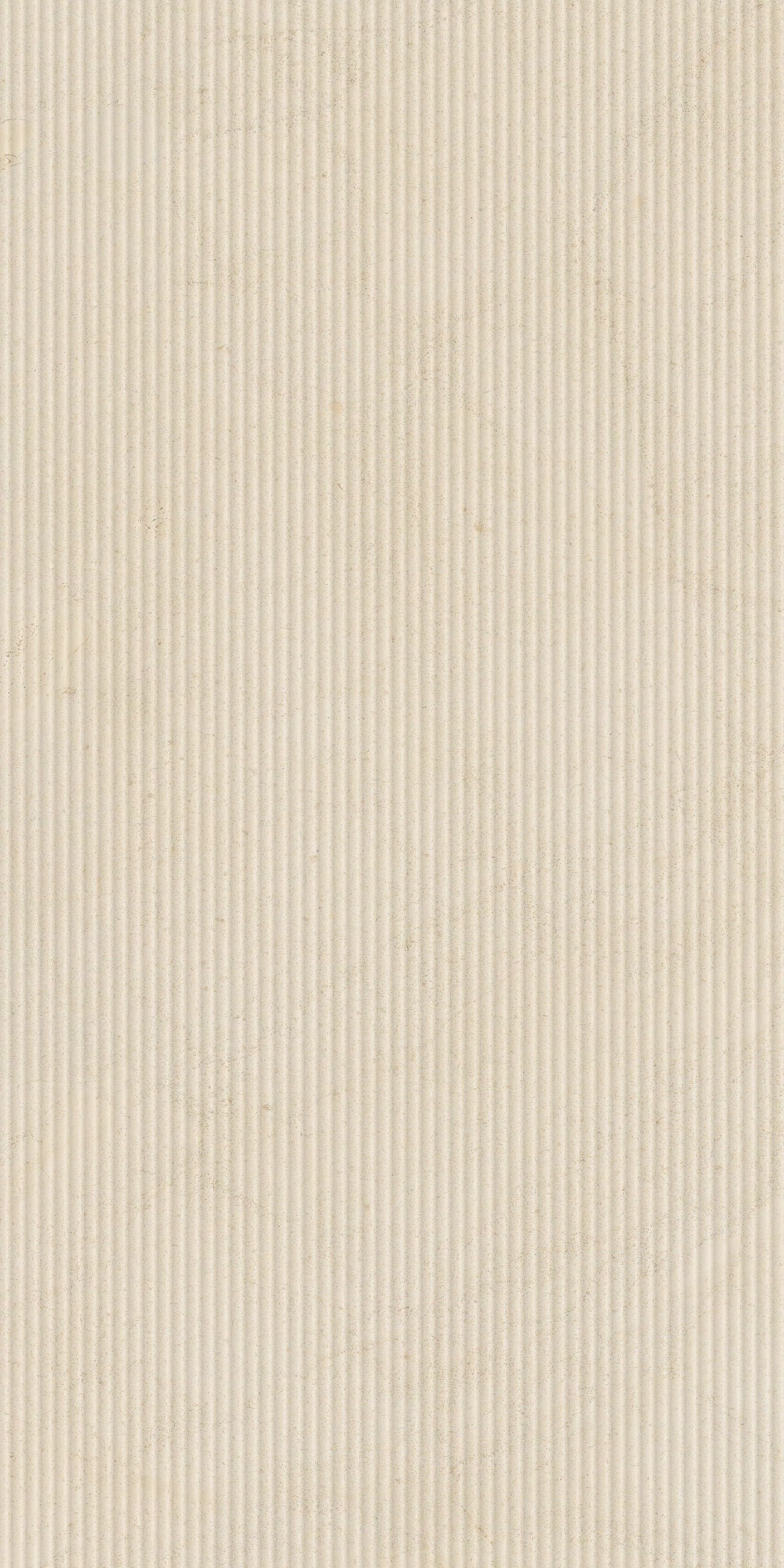 Florim Biotech Crema Stone Canneté 60x120x0,9 cm Feinsteinzeug R10