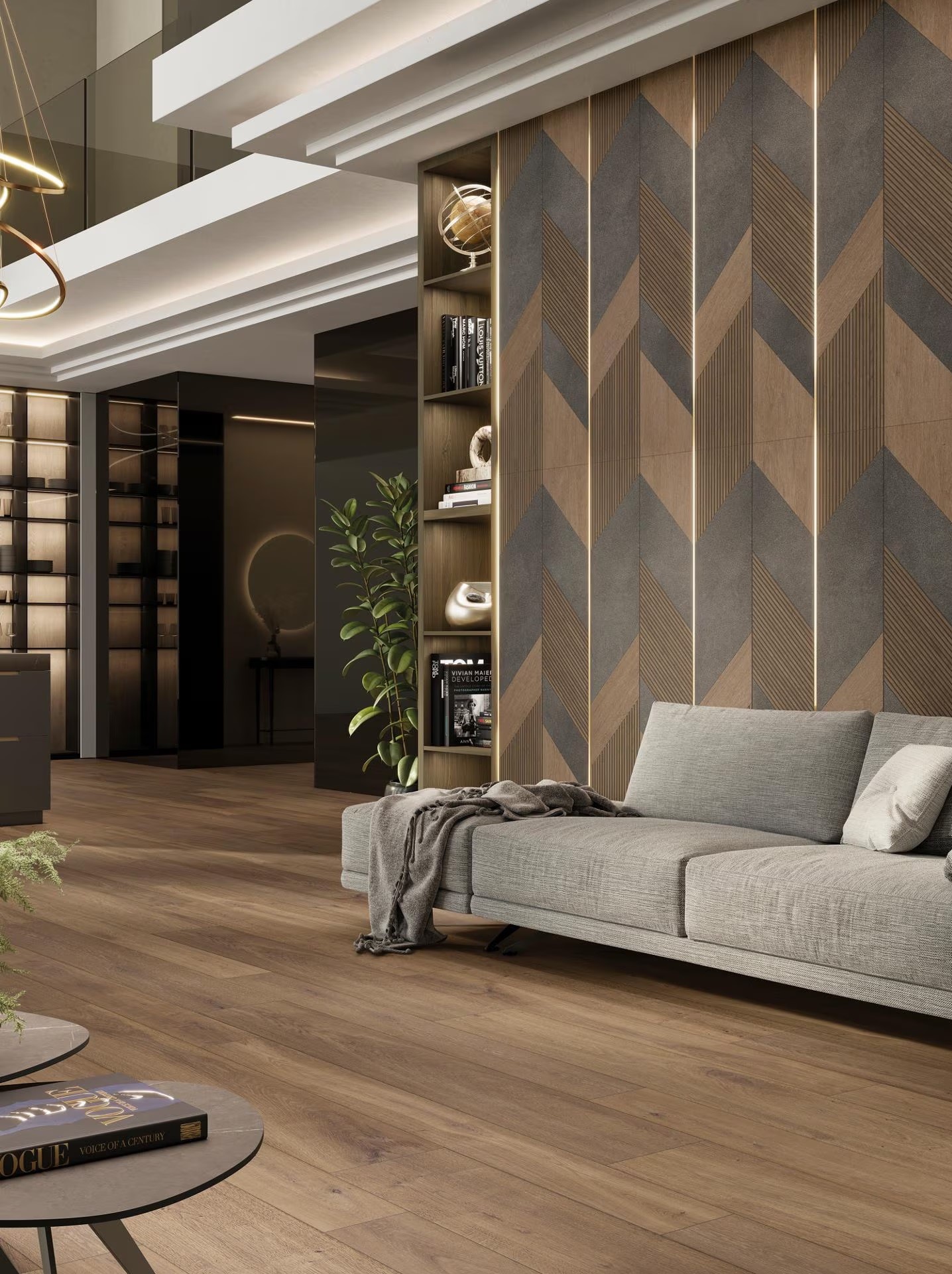 Porcelanosa Gent Roble 19,3x180 cm Feinsteinzeug Holzoptik                 