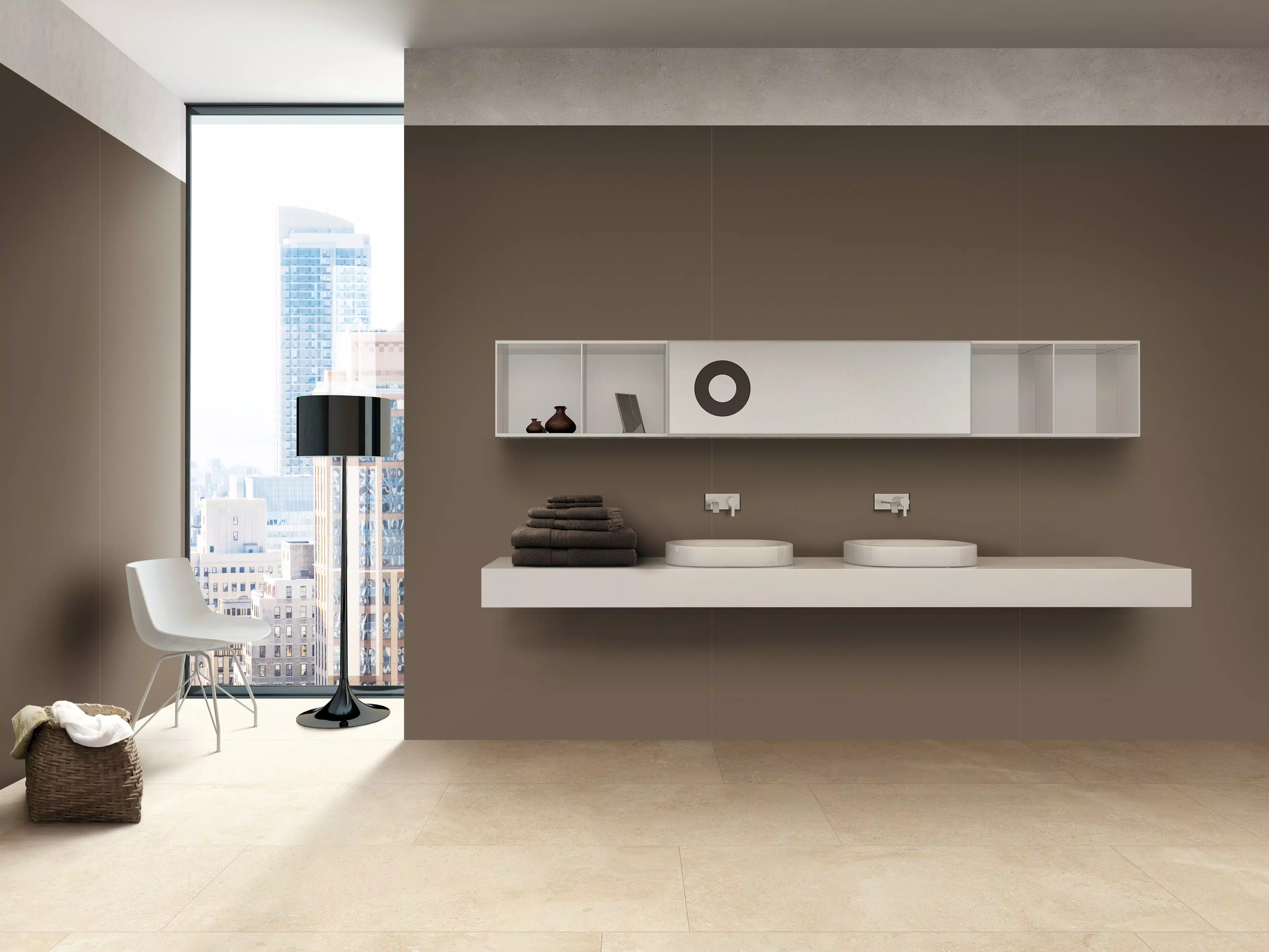 Florim Elemental Stone Cream Limestone Matte 120x120x0,9 cm Feinsteinzeug R10 