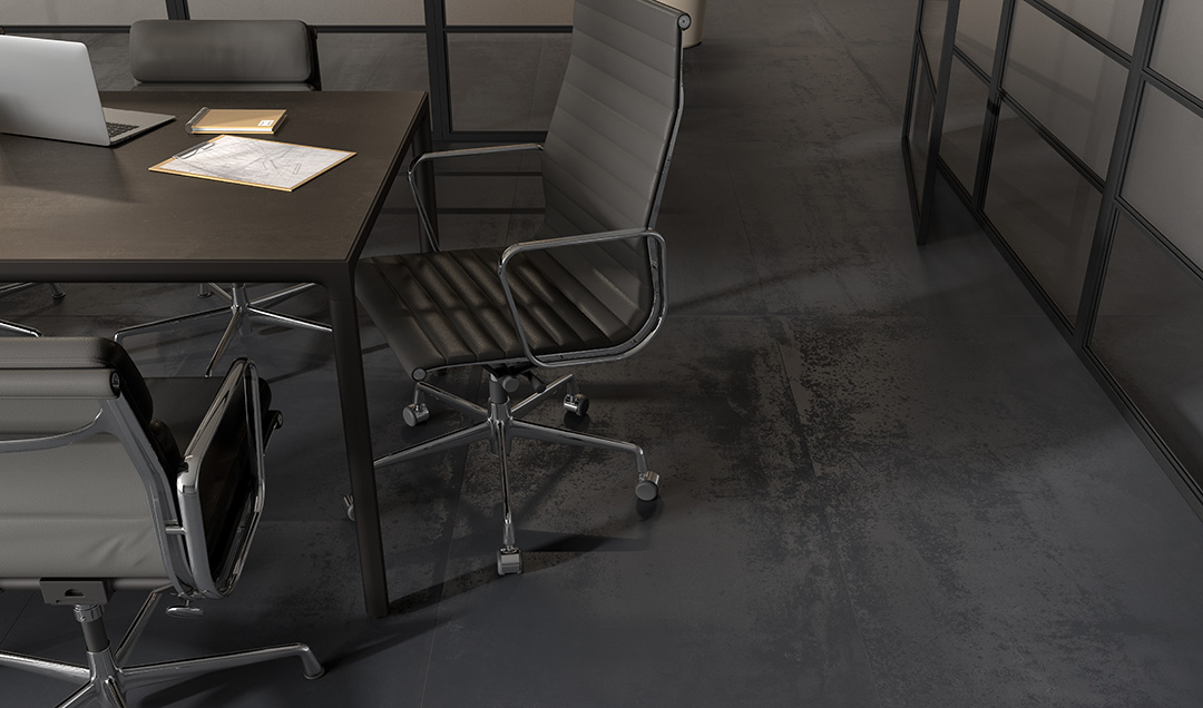 Castelvetro Materika Nero 100x100 cm R10B Feinsteinzeug        