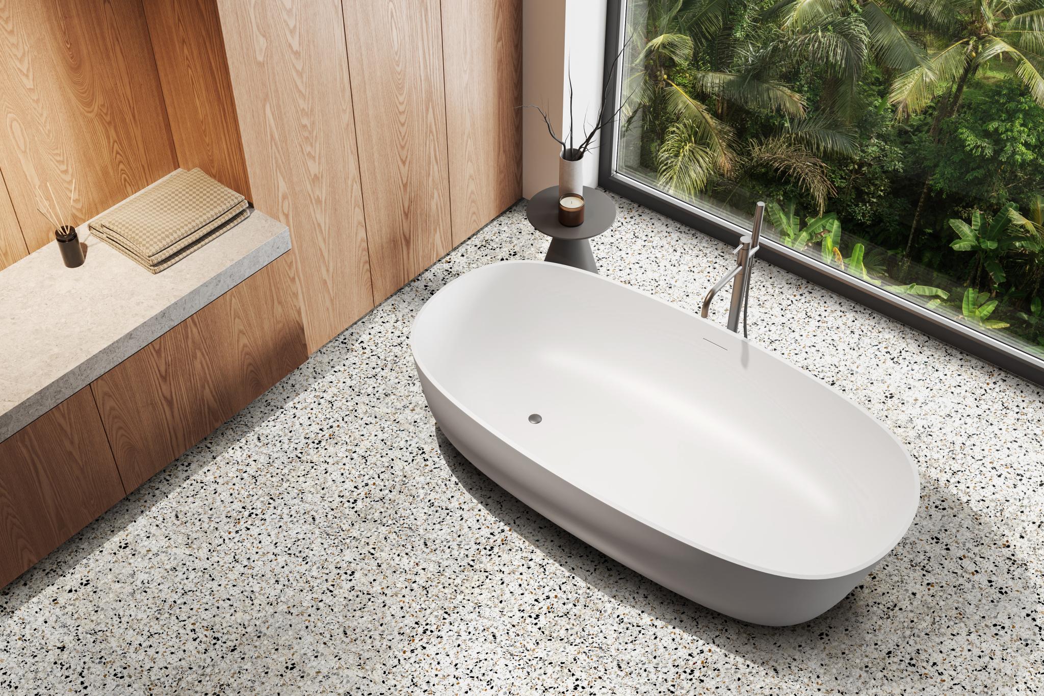 Revoir Paris Re-Bel Mix 60x60 cm Terrazzo-Optik R10     