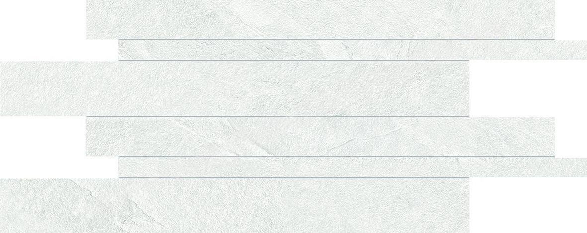 Ergon Cornerstone Slate White 30x60 cm Listelli Sfalsati