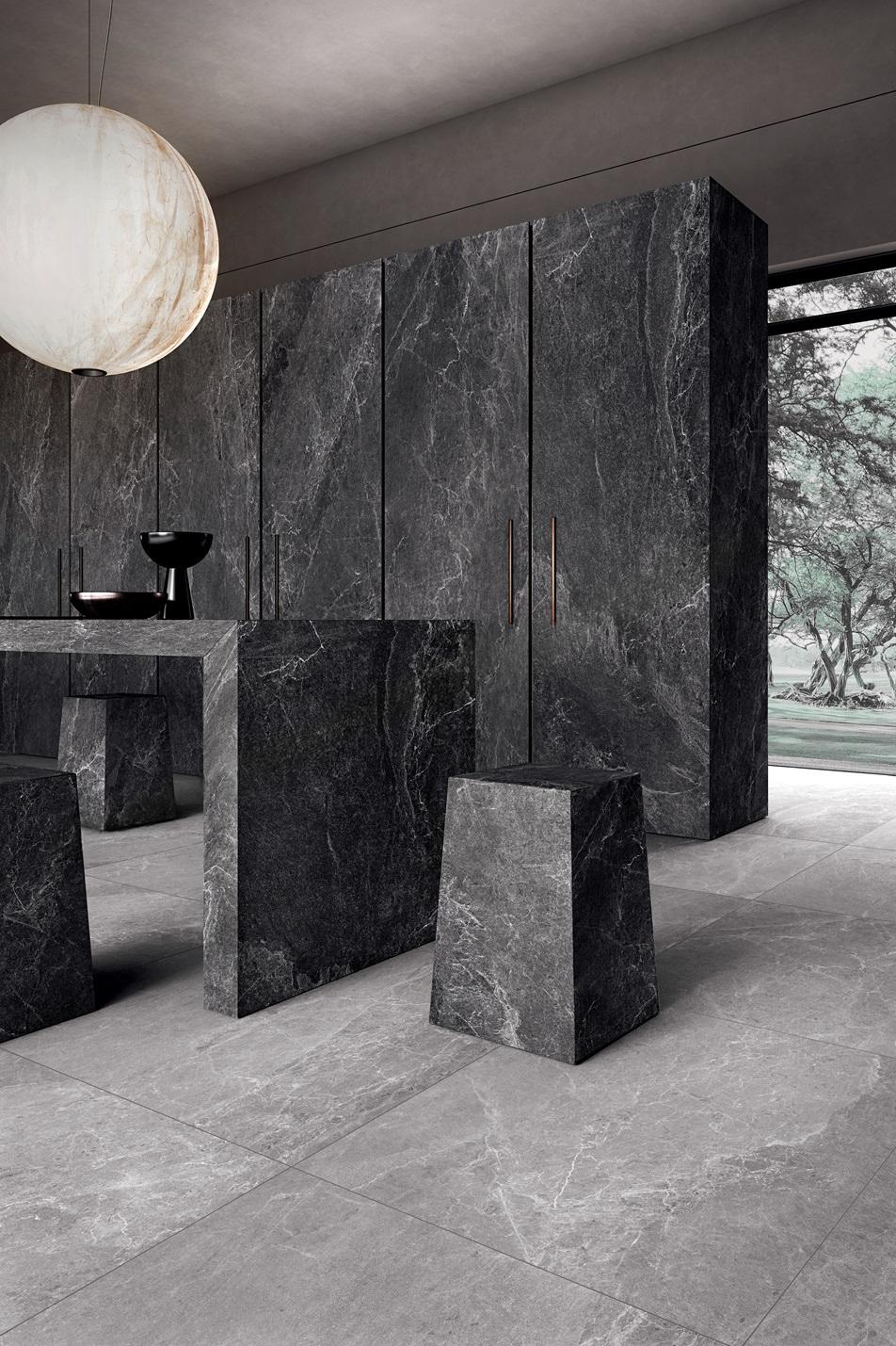 Kerlite 3plus  Advantage Skin 100x100x0,35 cm Graphite