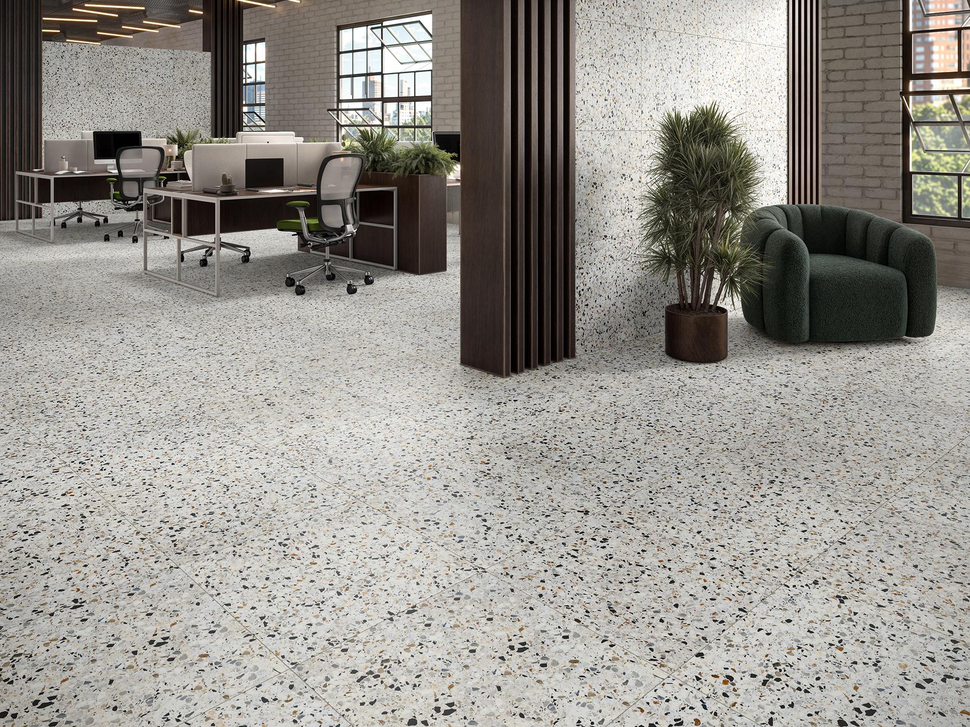 Revoir Paris Re-Bel Mix 60x60 cm Terrazzo-Optik R10     