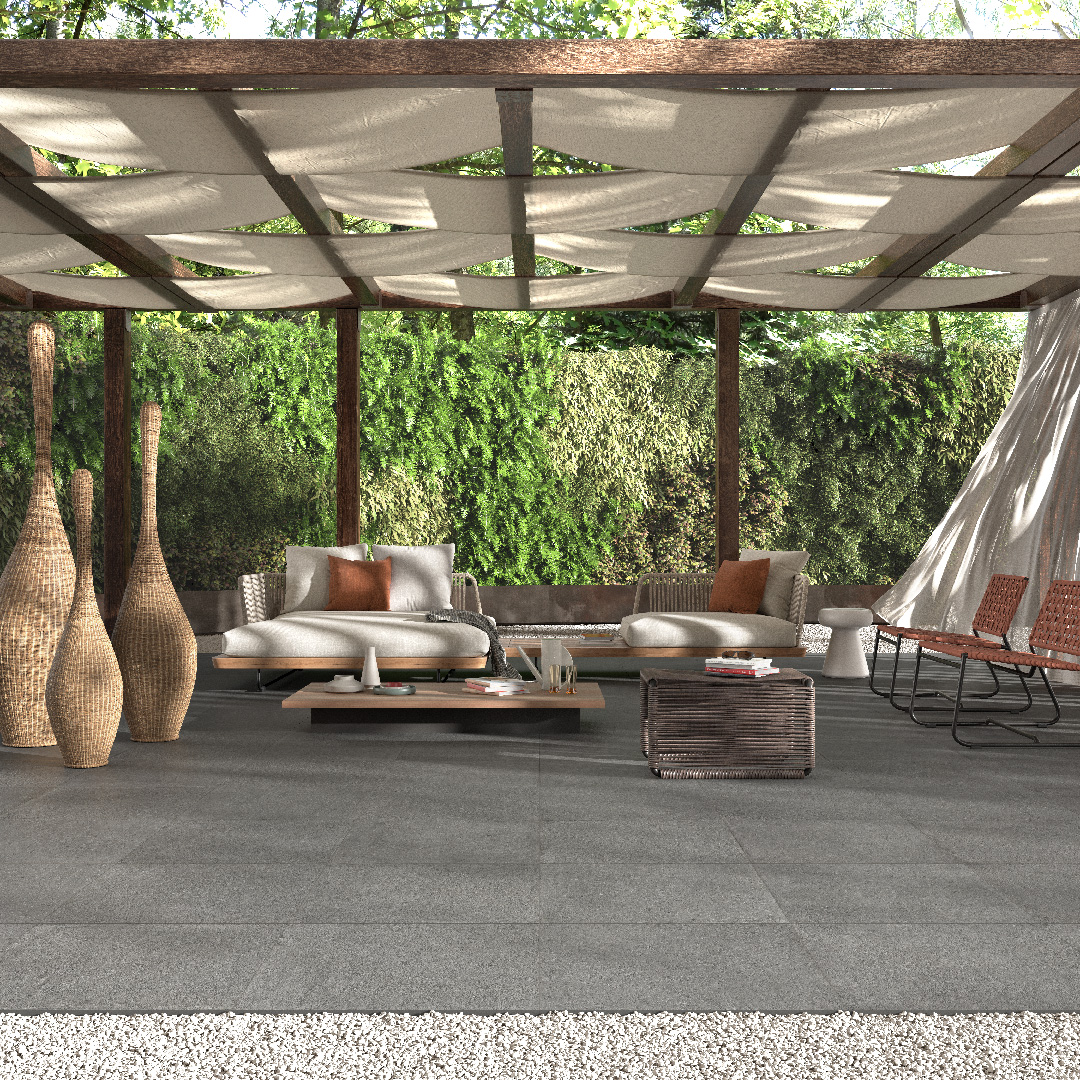 Castelvetro Konkrete Cenere 100x100x2 cm Outfit 2.0 Grip R11C         
