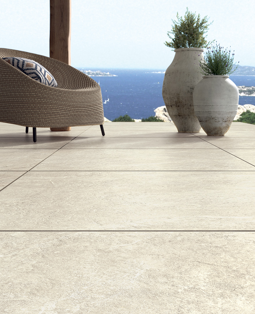 Castelvetro Pietra Antica White 60x60x2 cm Outfit 2.0 Grip R11C          