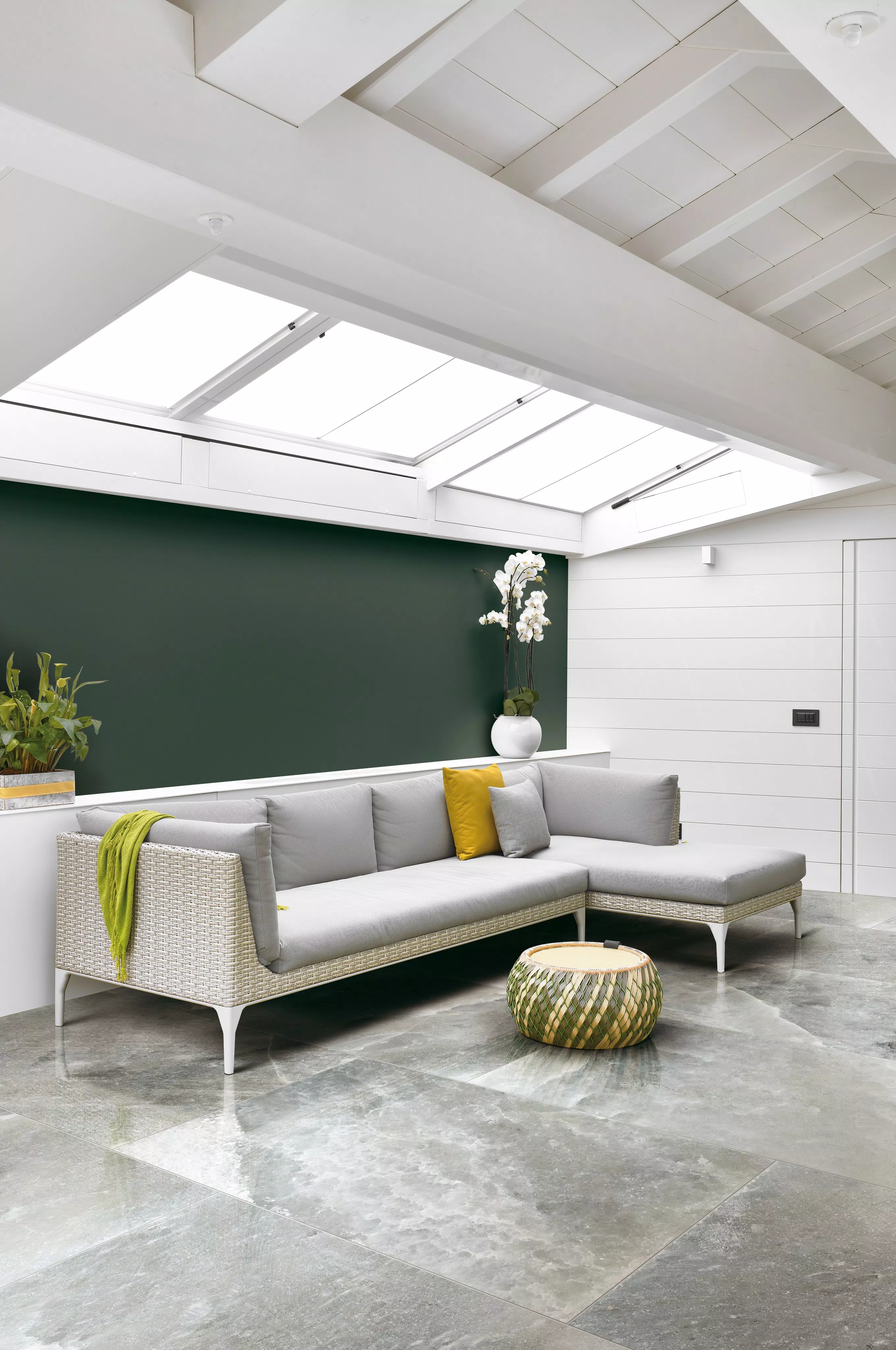 Florim Rock Salt Maui Green Glossy 120x120x0,6 cm Feinsteinzeug Magnum 