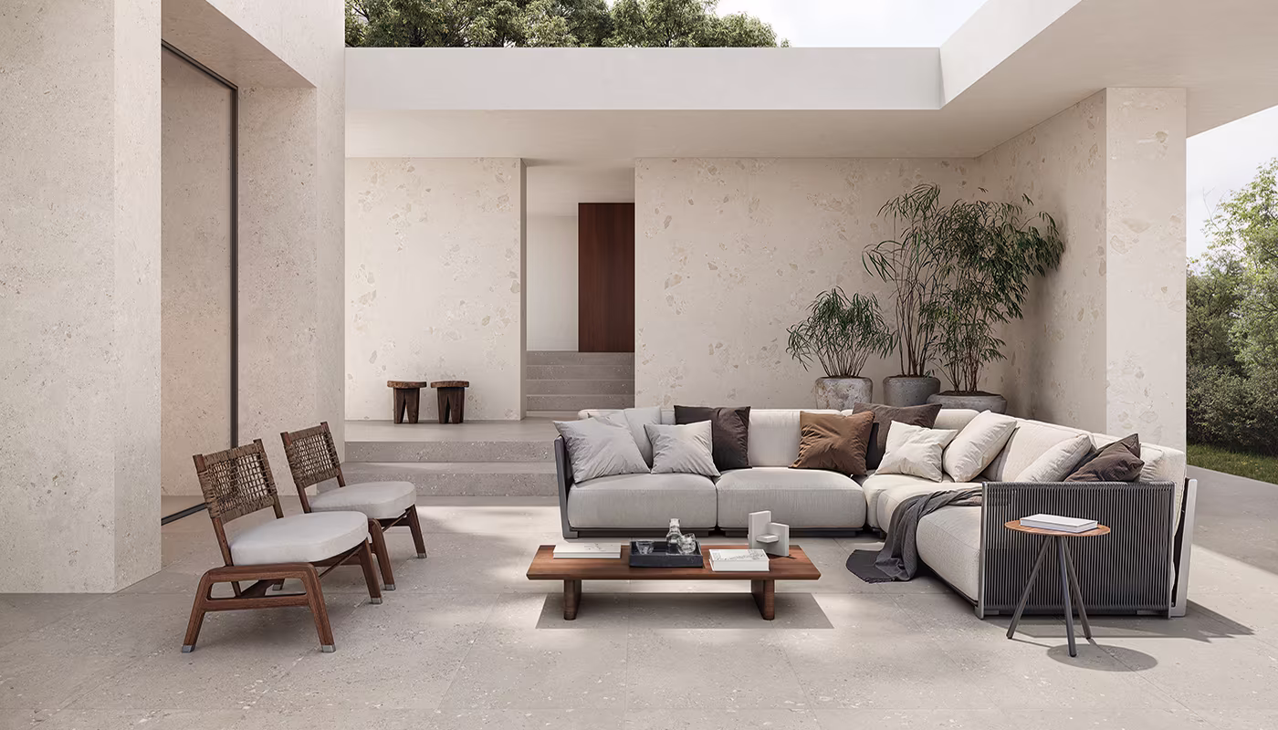 Ergon GemmaStone Greige Gemma Fine Terrassenplatte 60x120x0,9 cm Naturale R11B rekt. 