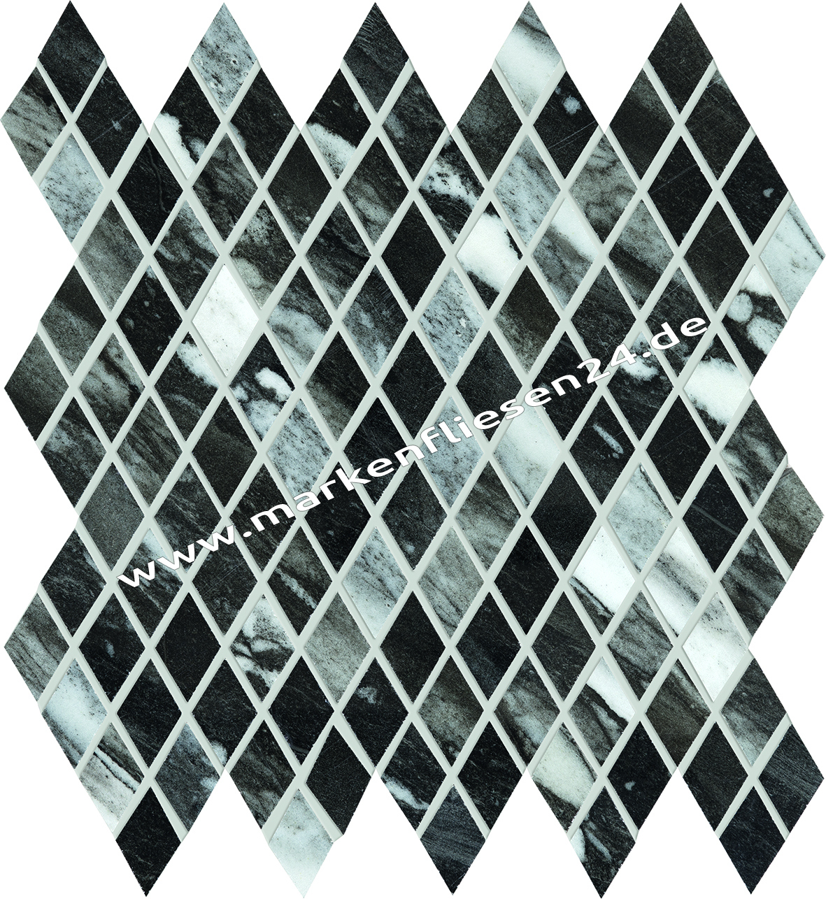 Emil Tele di Marmo Mosaico Losanghe XS Calacatta R. Full Lapp.