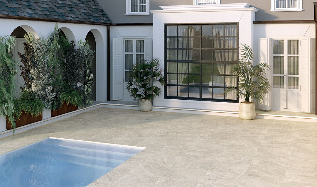 Castelvetro Slate Grigio 100x100x2 cm Outfit 2.0 Grip R11C