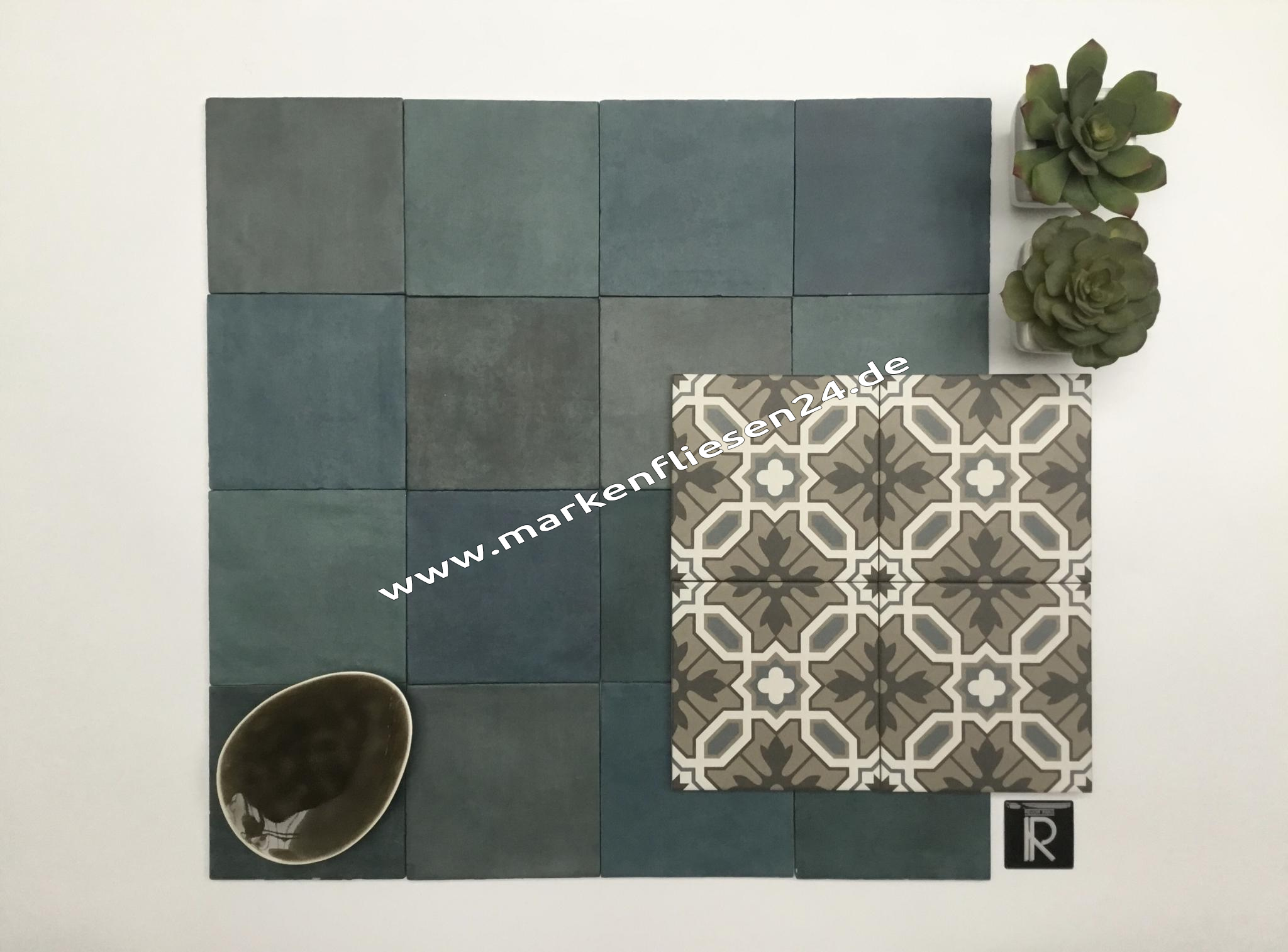 Revoir Paris Atelier Wall & Floor 14x14 cm marine mat