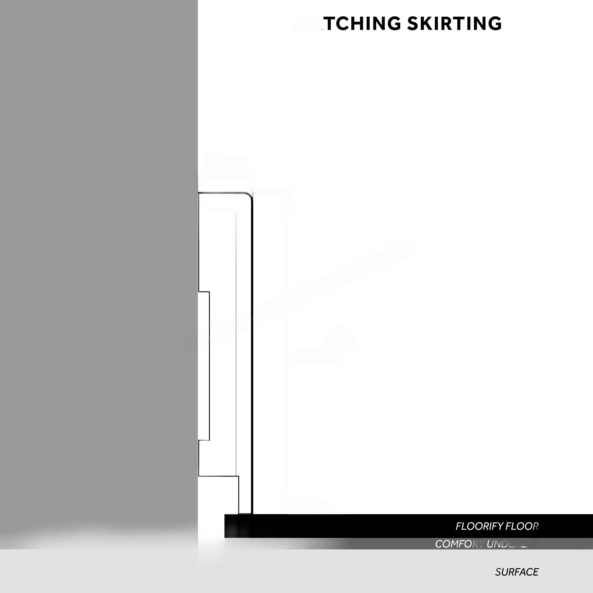 Floorify Rigid-Vinylplanken Sockelleiste 2000x61x10 mm Farbe bitte im Artikel auswählen