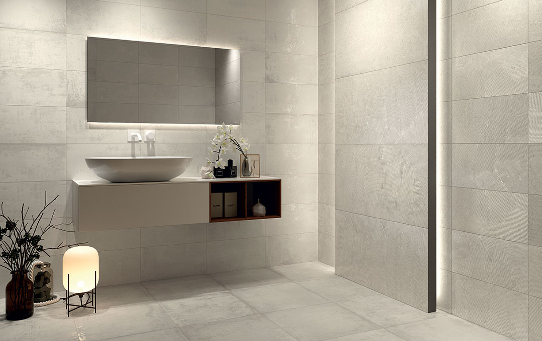 Castelvetro Materika Bianco 100x100 cm R10B Feinsteinzeug      