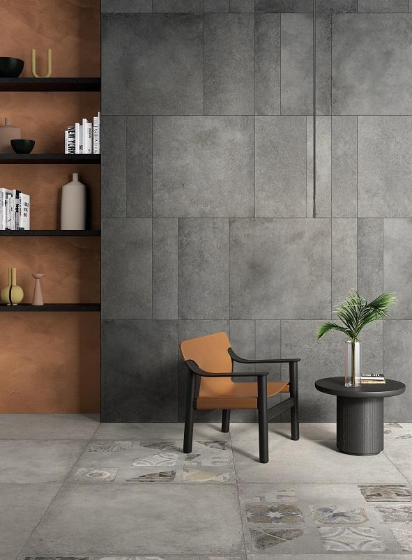 Rondine Loft Dark 100x100x0,85 cm Feinsteinzeug R10B