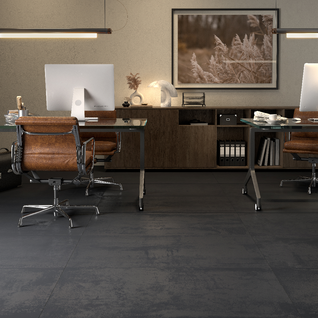 Castelvetro Materika Nero 100x100 cm R10B Feinsteinzeug        