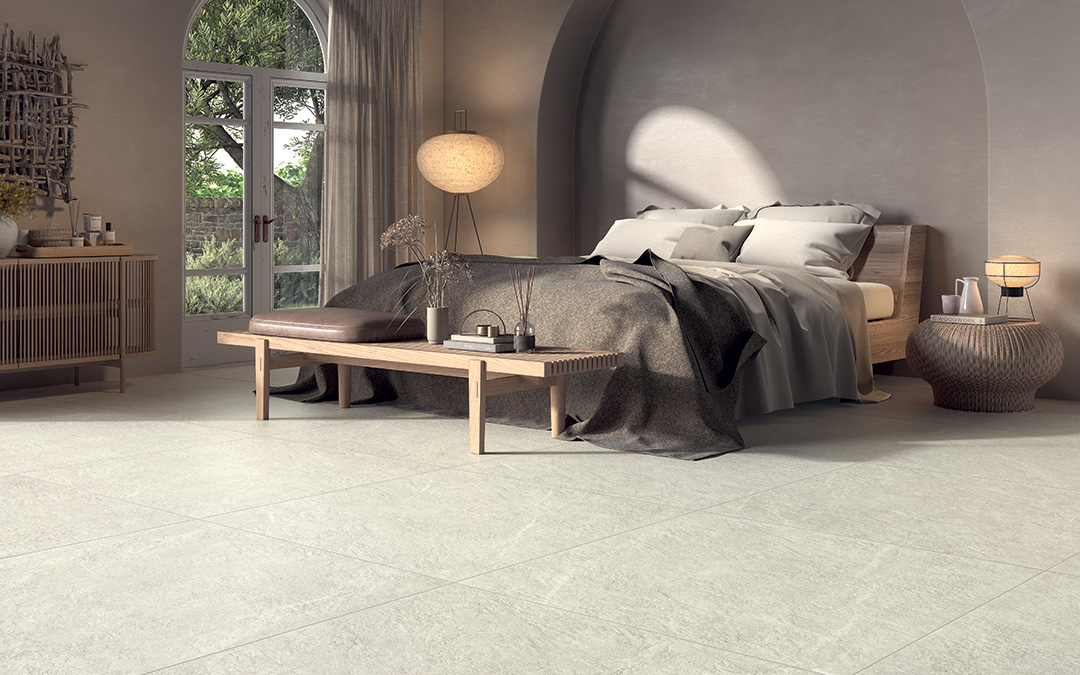 Castelvetro Pietra Antica White 100x100 cm Naturale R10B Feinsteinzeug      