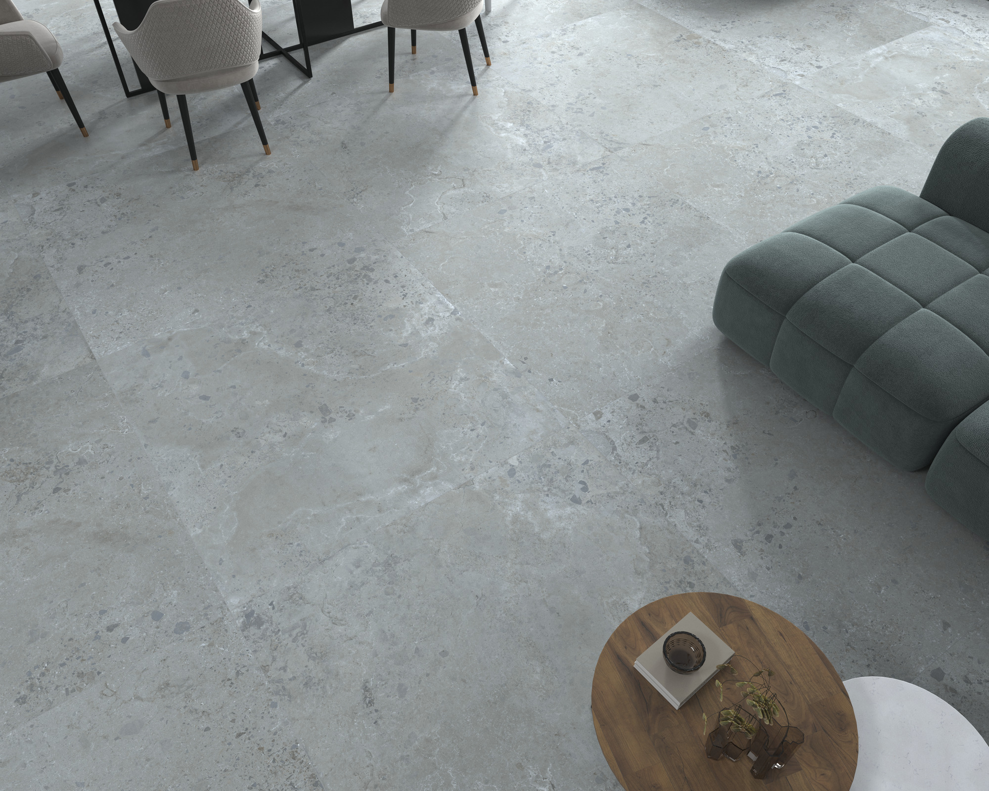 Dune Pietra Viva Grey 120x120x0,9 cm rektifiziert Naturale 