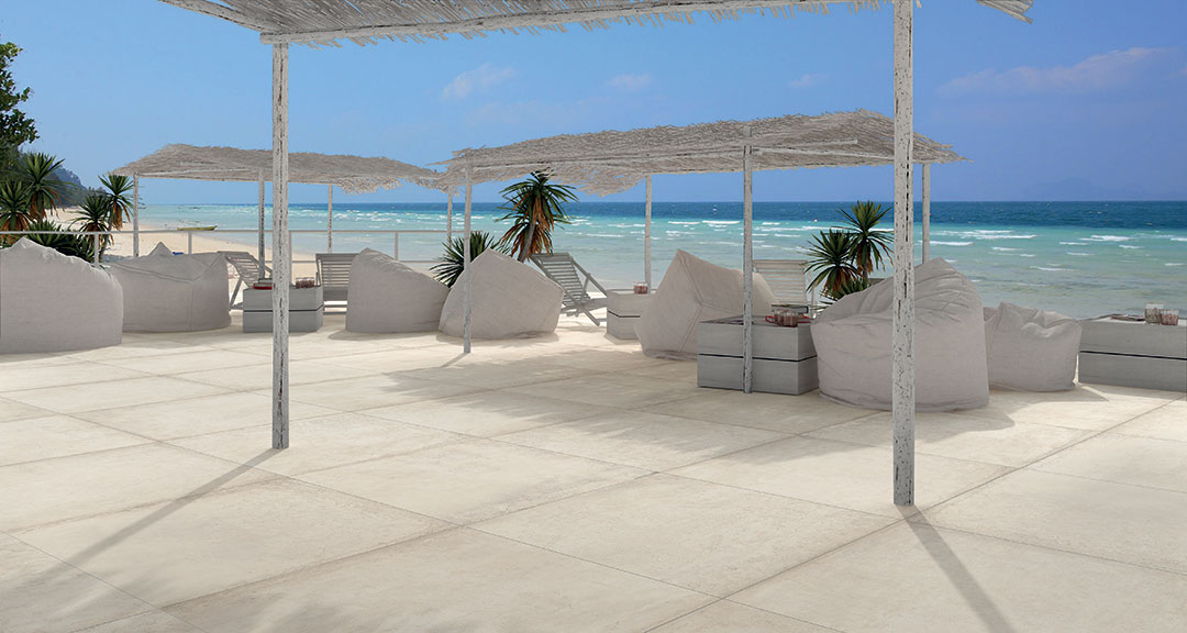 Castelvetro Materika Bianco 100x100x2 cm Outfit 2.0 Grip R10C  