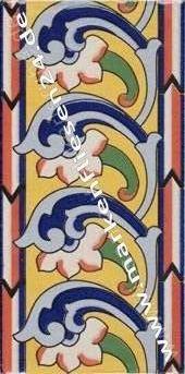 Bordüre 10x20 cm Horcajo mehrfarbig