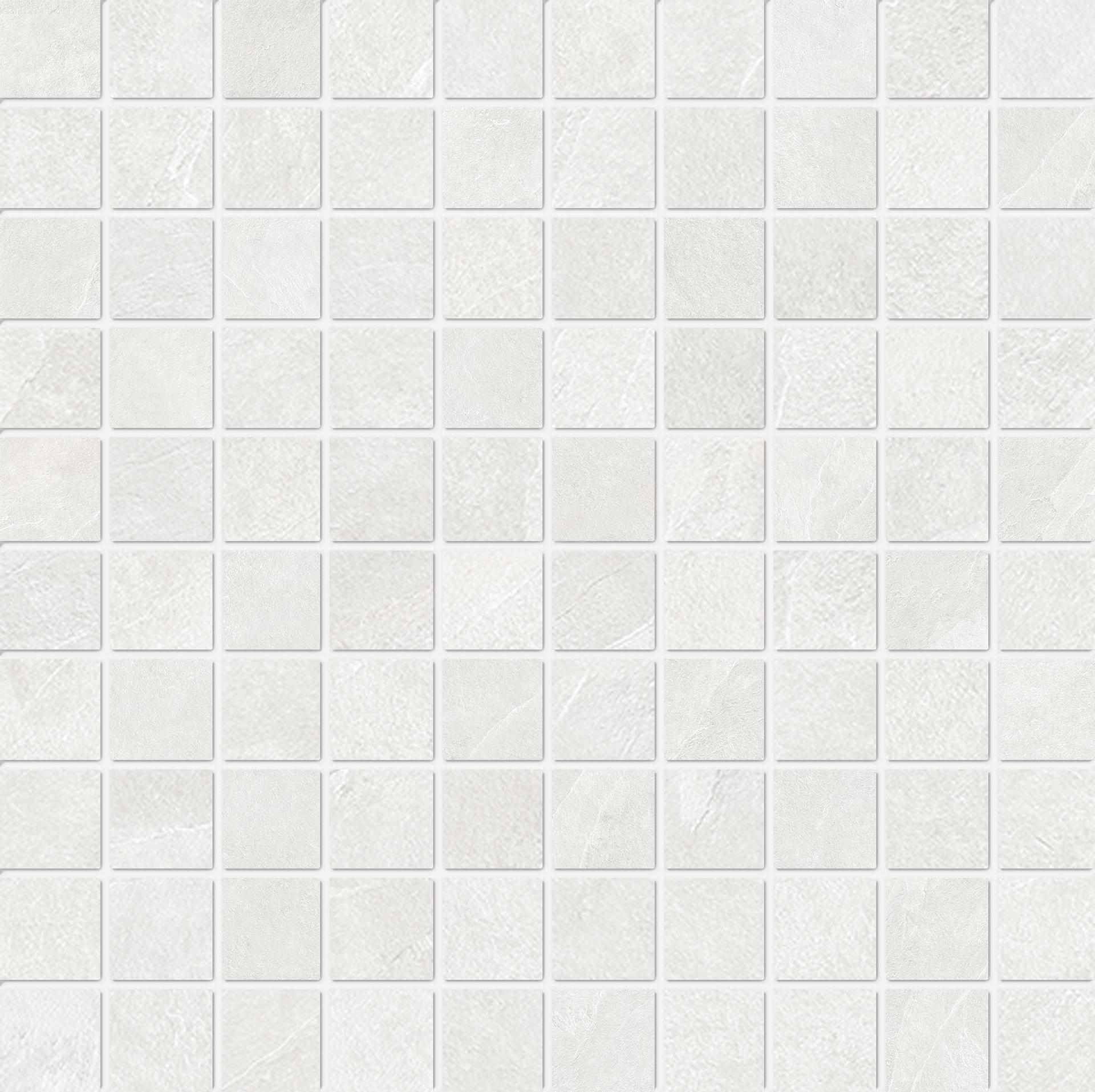 Ergon Cornerstone Slate White 3x3 cm Mosaico
