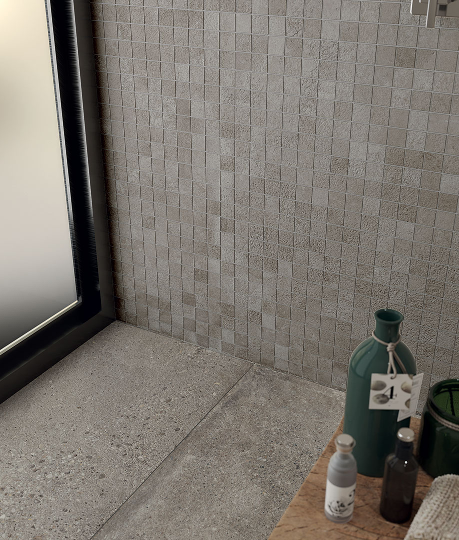 Castelvetro Konkrete Cenere 100x100 cm Feinsteinzeug Zementoptik R10B        