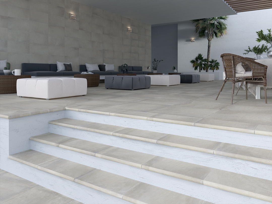 Castelvetro Land Light Grey 60x60x2 cm Outfit 2.0 Grip R11C        