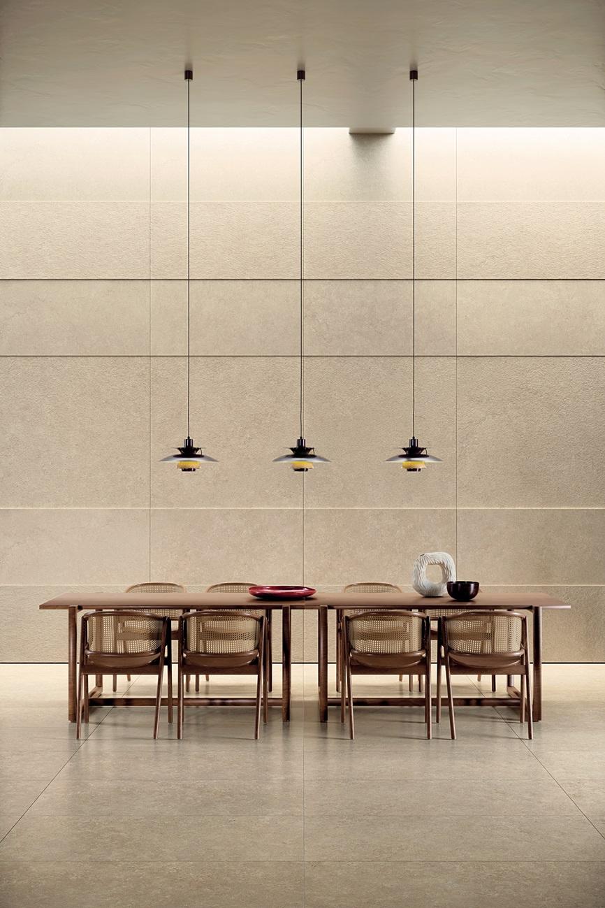 Kerlite 6plus Pura Ivory 60x120x0,65 cm chiseled