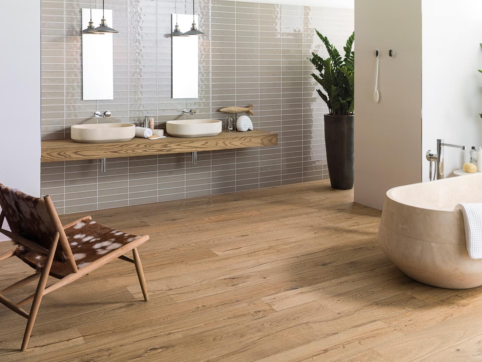 Porcelanosa Delaware Natural 19,3x180 cm Feinsteinzeug Holzoptik