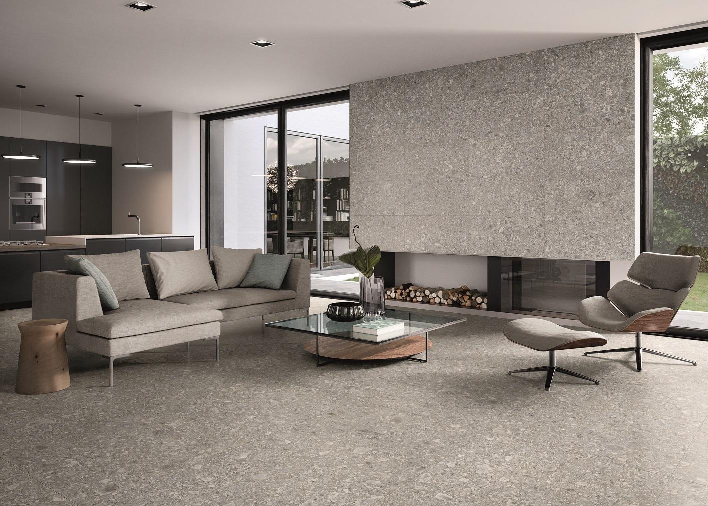 Ergon Lombarda Grigio 60x60 cm Nat. R10B rekt.