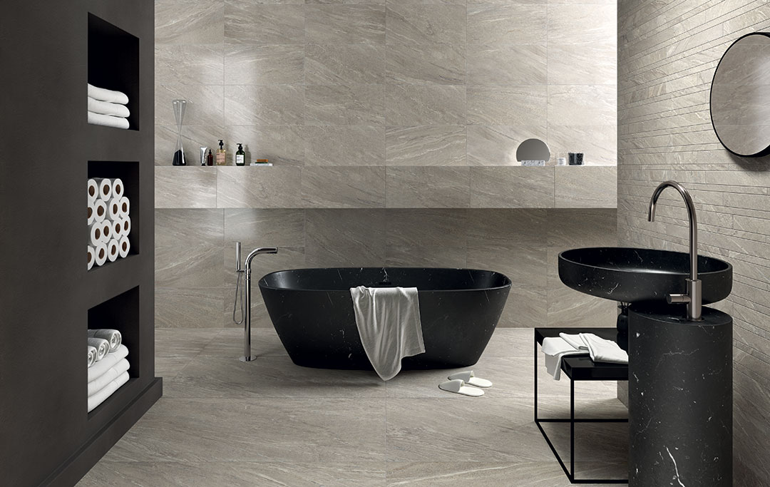 Castelvetro Wals Grigio 30x60 cm Naturale R10B Feinsteinzeug