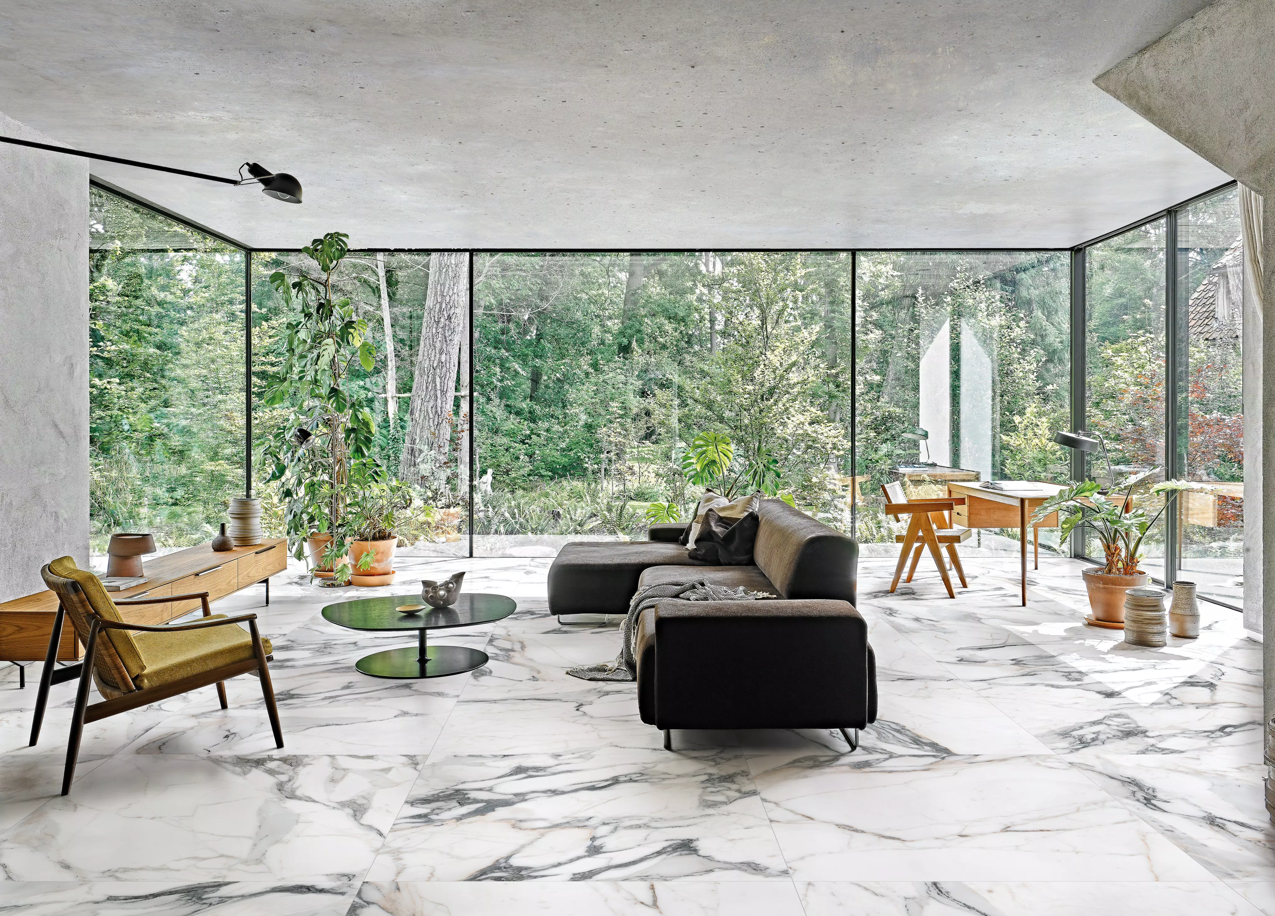 Florim Les Origines Origines Argent Glossy 120x120x0,6 cm Feinsteinzeug Magnum