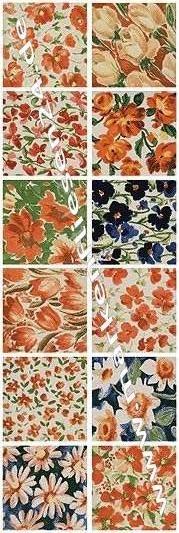 Wandfliese 20x20 cm Flower-Mix