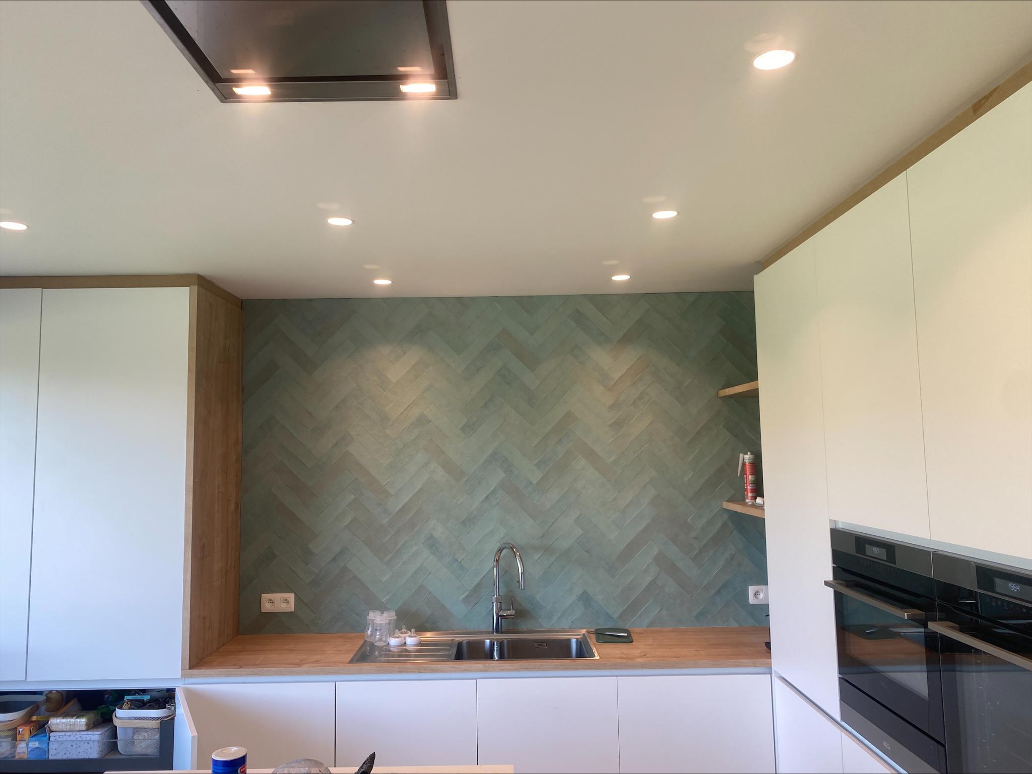 Revoir Paris Atelier Wall 6,2x25 cm Vert d`Eau Mat