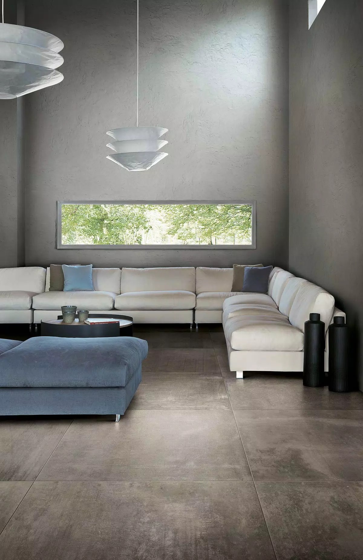 Florim Matières Gris 40x80x0,9 cm Feinsteinzeug Matte R10  