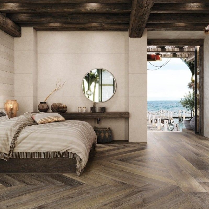 Porcelanosa Bruselas Walnut 23x150 cm Feinsteinzeug Holzoptik        