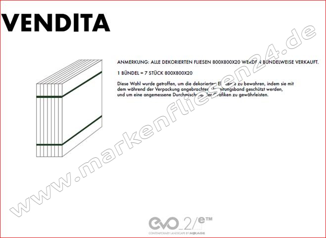 Mirage EVO2/e 80x80x2 cm Glocal Dekor Writer