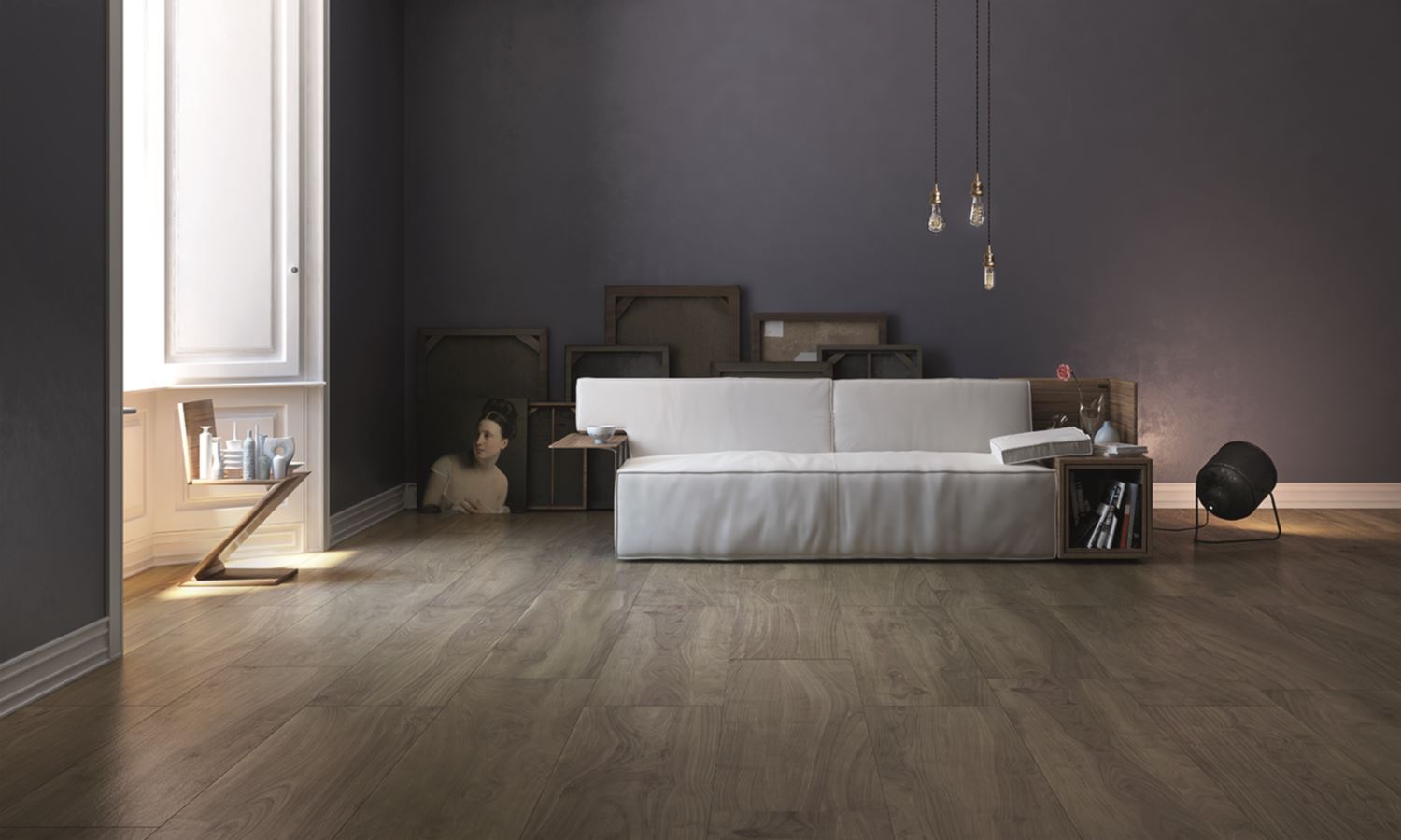 Castelvetro More Oliva 20x120 cm Holzoptik Feinsteinzeug R10B             
