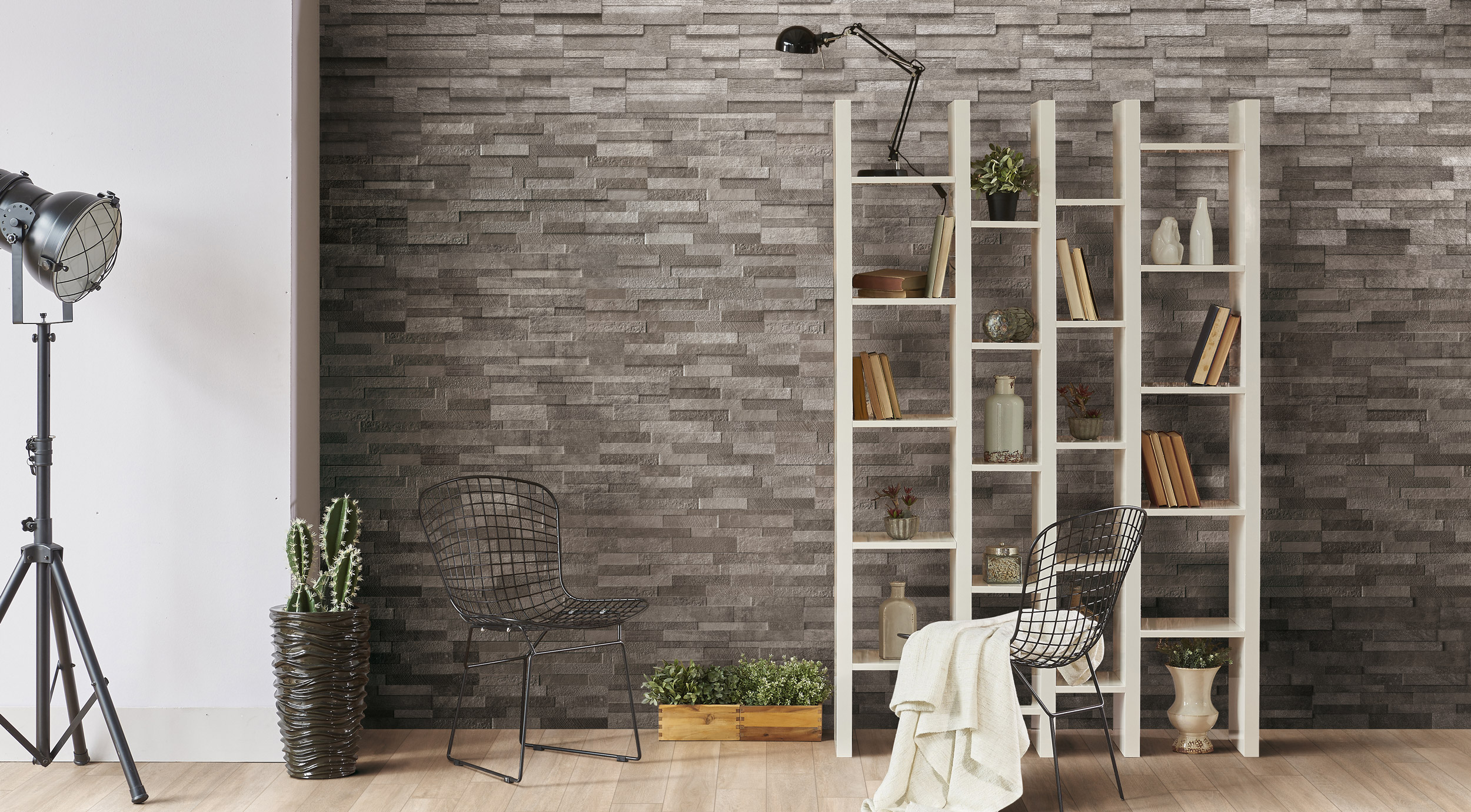 Rondine Volcano 3D dark 15x61 cm