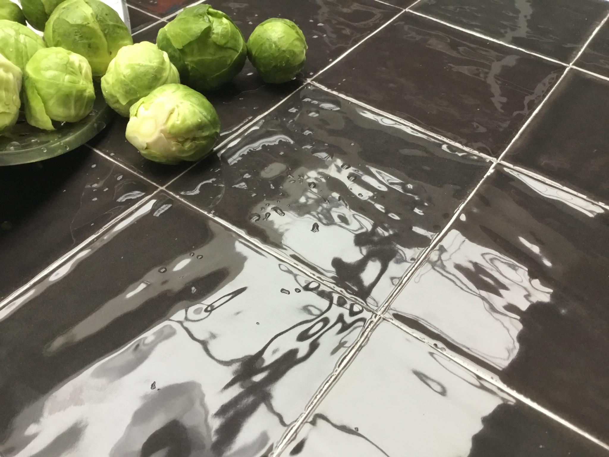 Revoir Paris Atelier Wall 10x10 cm Noir Glossy