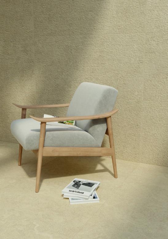 Emil Landscape Decoro Rigato Sabbia 60x120 cm Feinsteinzeug silktech