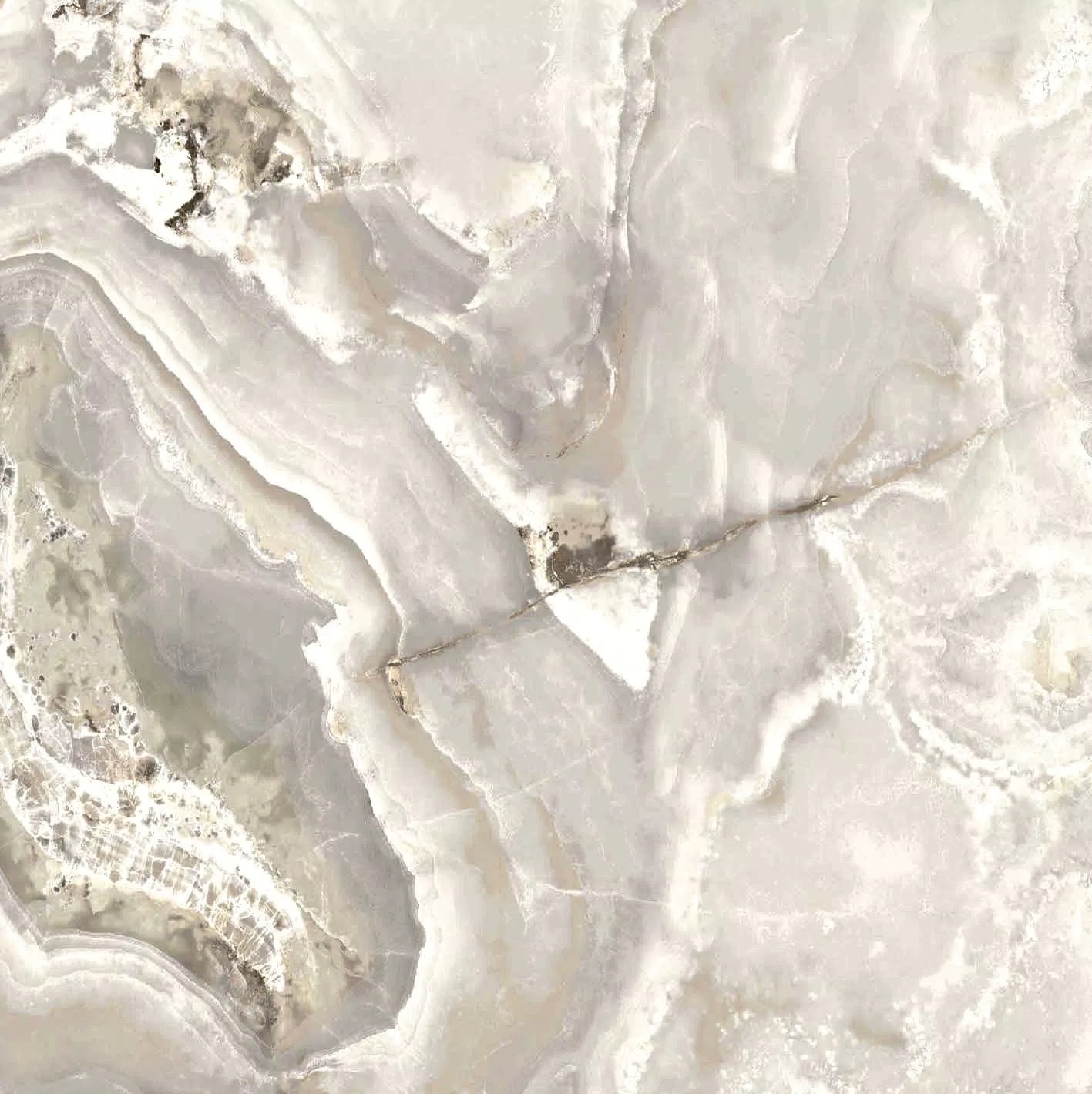Florim Onyx&More White Blend 120x120x0,6 cm Magnum Feinsteinzeug Satin  