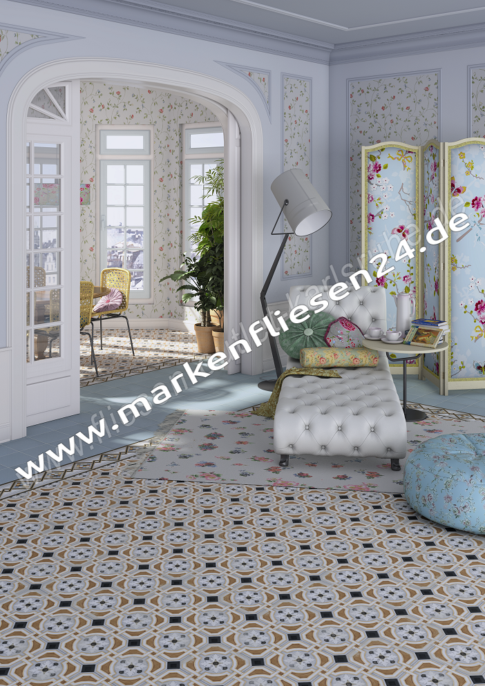 Vives Vodevil 20x20 cm Octógono Zimer Multicolor